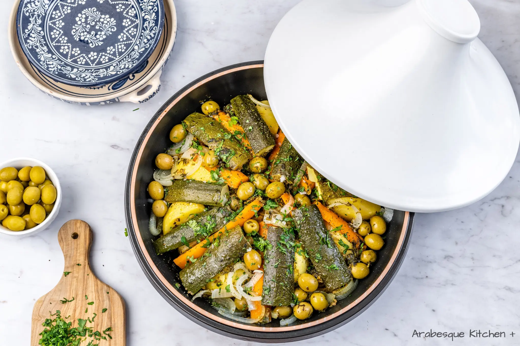 Meat Tagine with Vegetables Recipe - Arabesque kitchen
