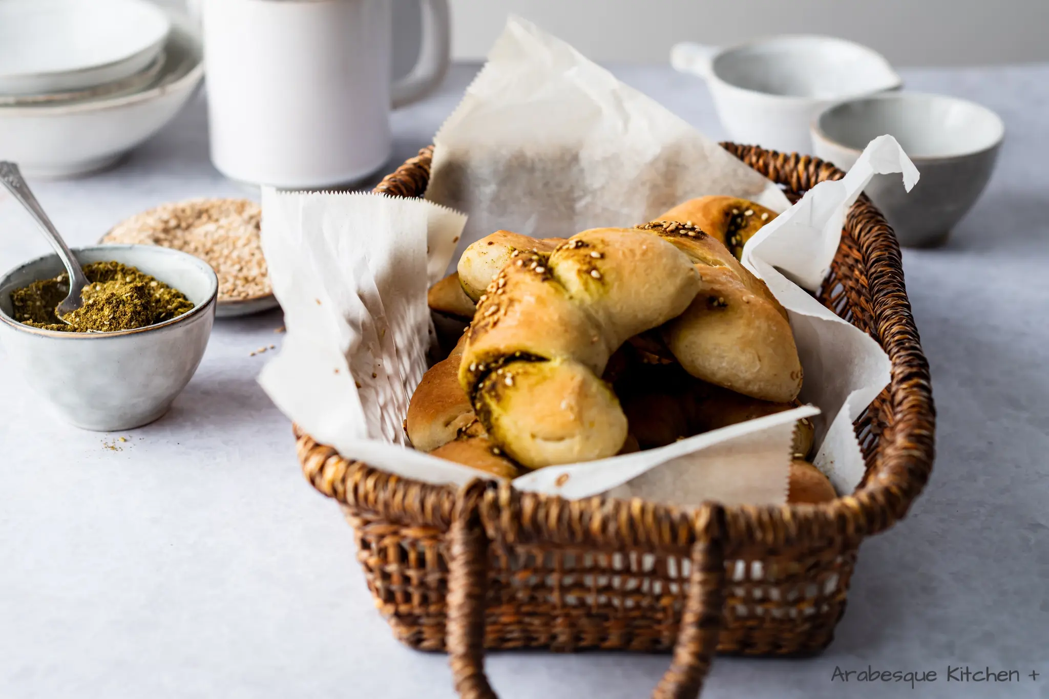 Zaatar Croissants Recipe - Arabesque kitchen